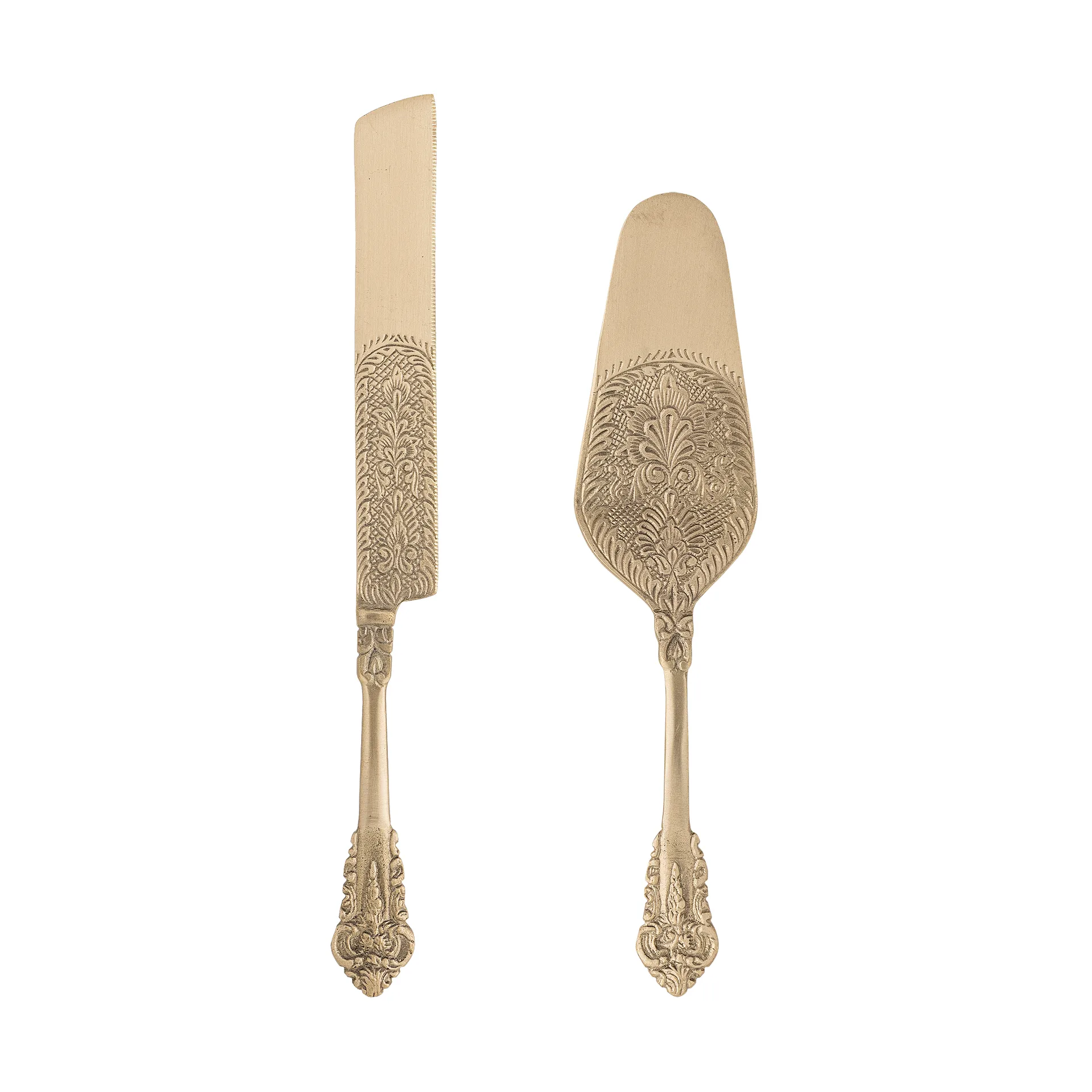 Couvert à gâteau Kalima 2 pièces, Laiton Bloomingville