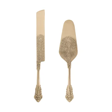 Couvert à gâteau Kalima 2 pièces - Laiton - Bloomingville