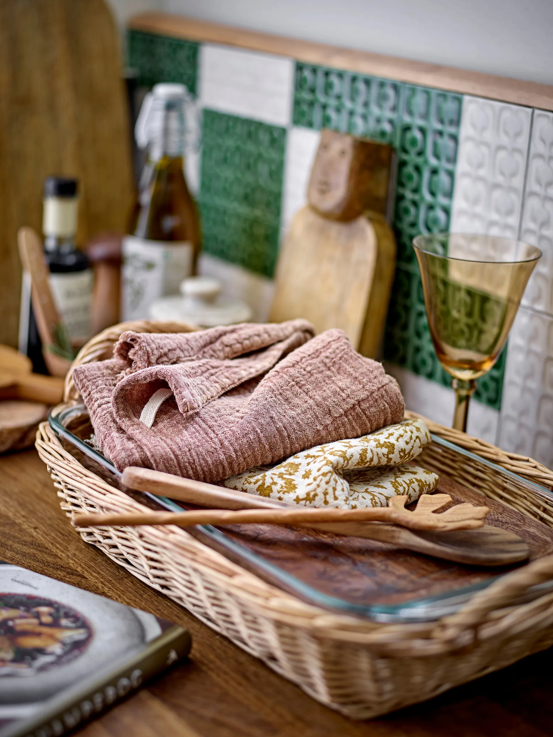 Couverts à salade Karol, 2 pièces, Doussié Bloomingville