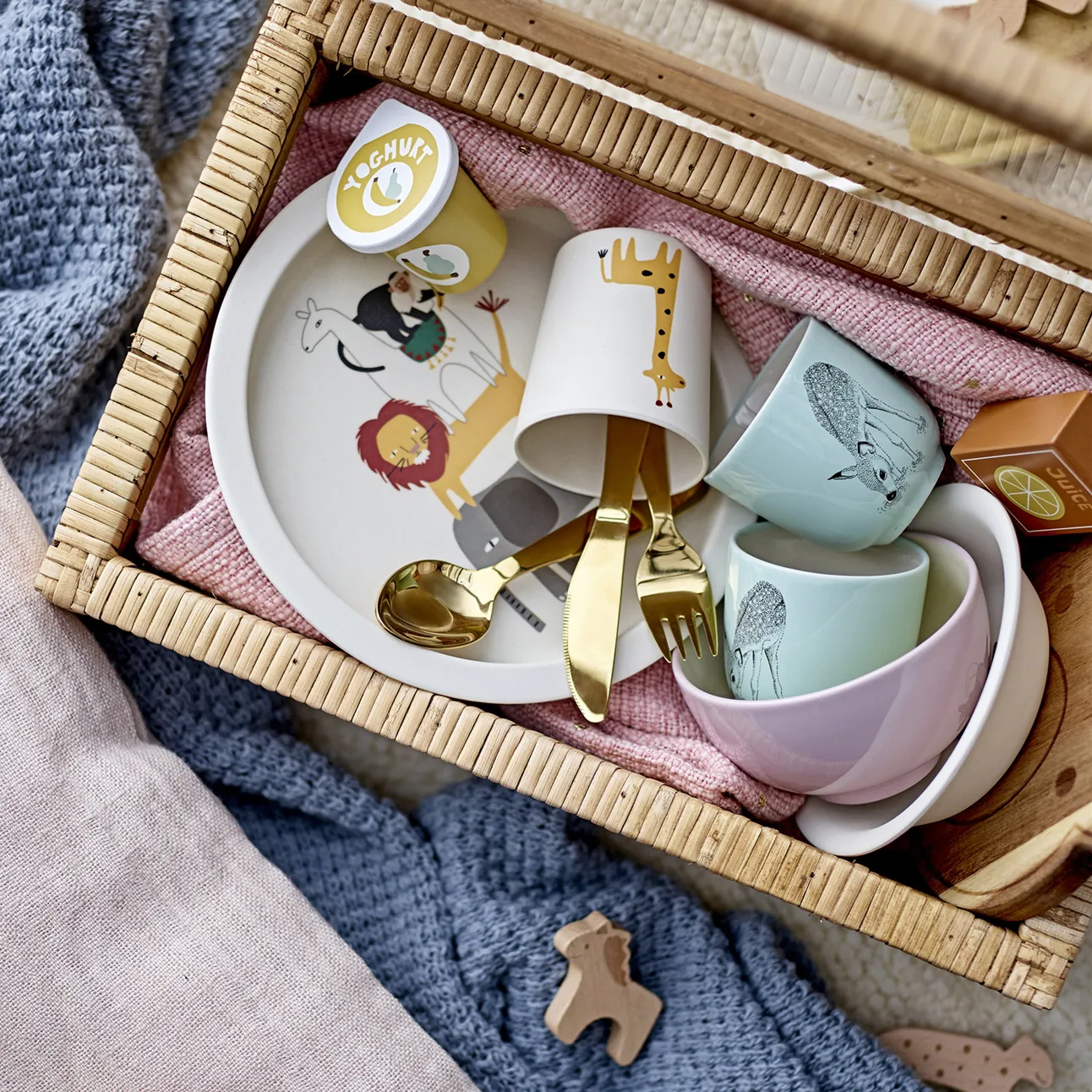 Couverts pour enfants Bloomingville Mini 3 pièces, Doré Bloomingville