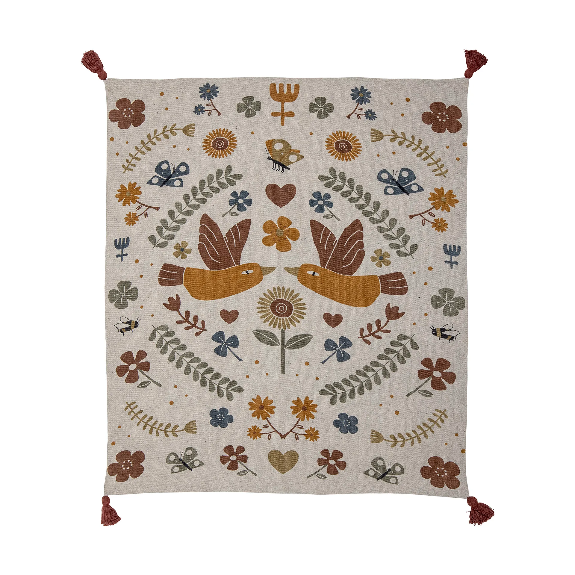 Couverture Bryn 130x160 cm, Marron Bloomingville