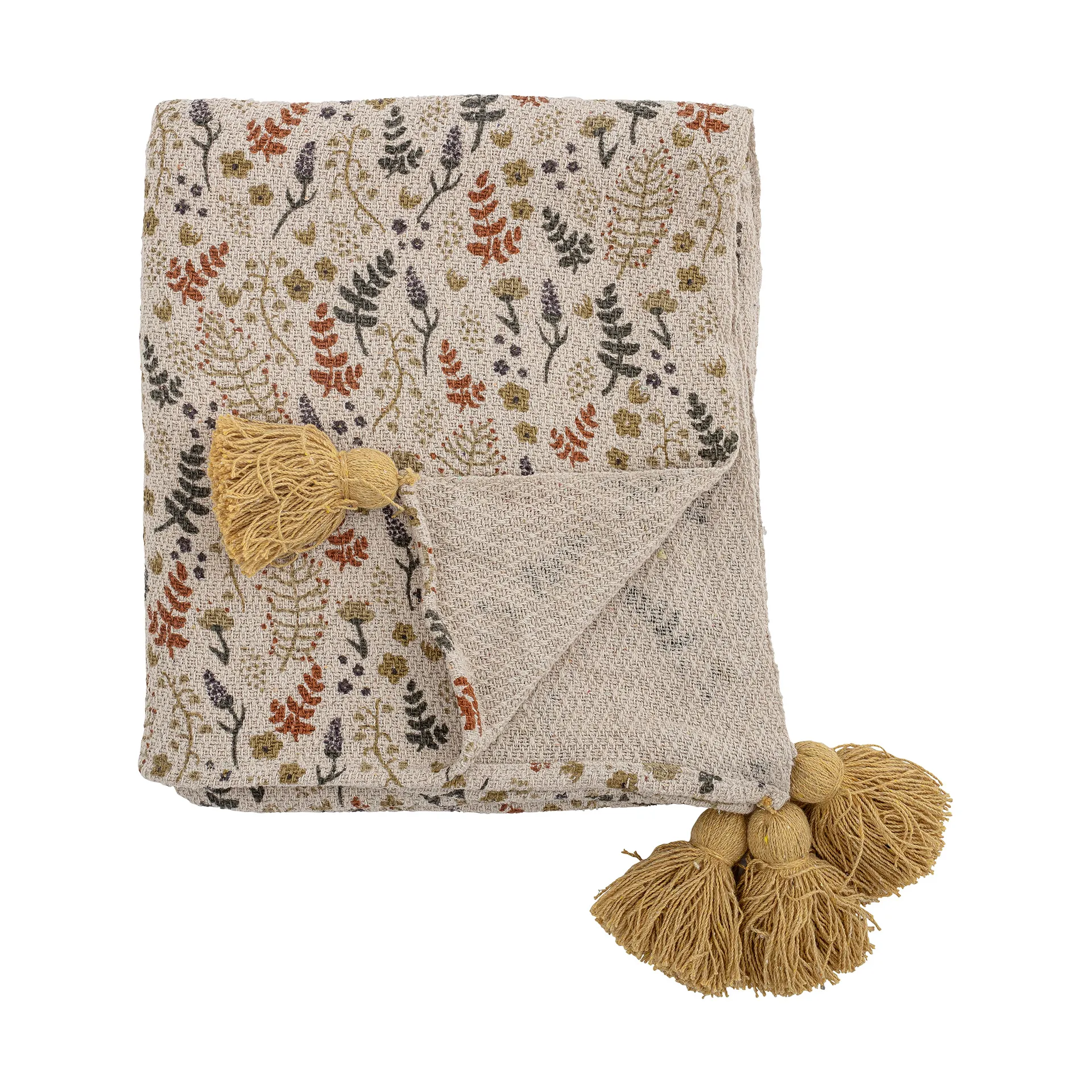 Couverture Filipa 130x160 cm, Jaune Bloomingville