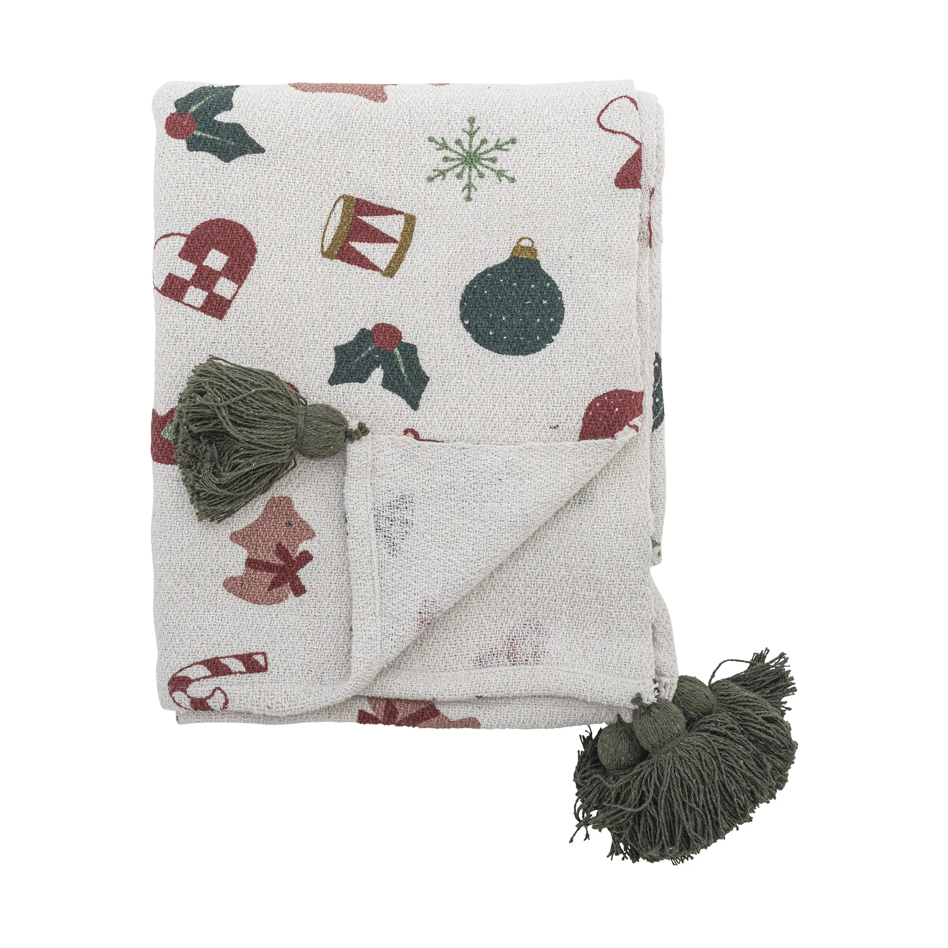 Couverture Yule 130x160 cm, Beige Bloomingville