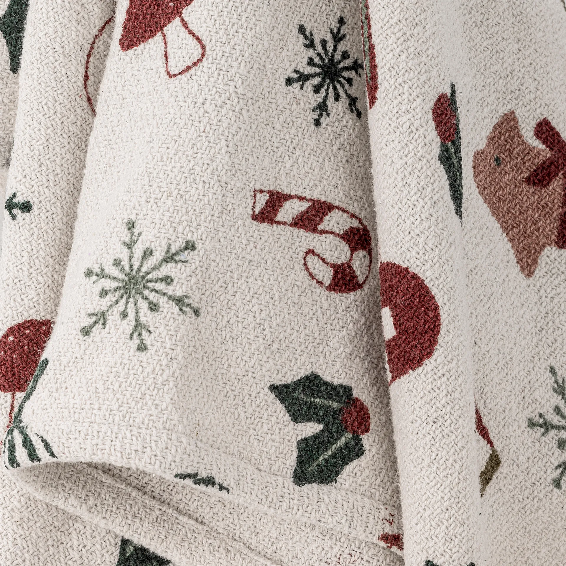 Couverture Yule 130x160 cm, Beige Bloomingville