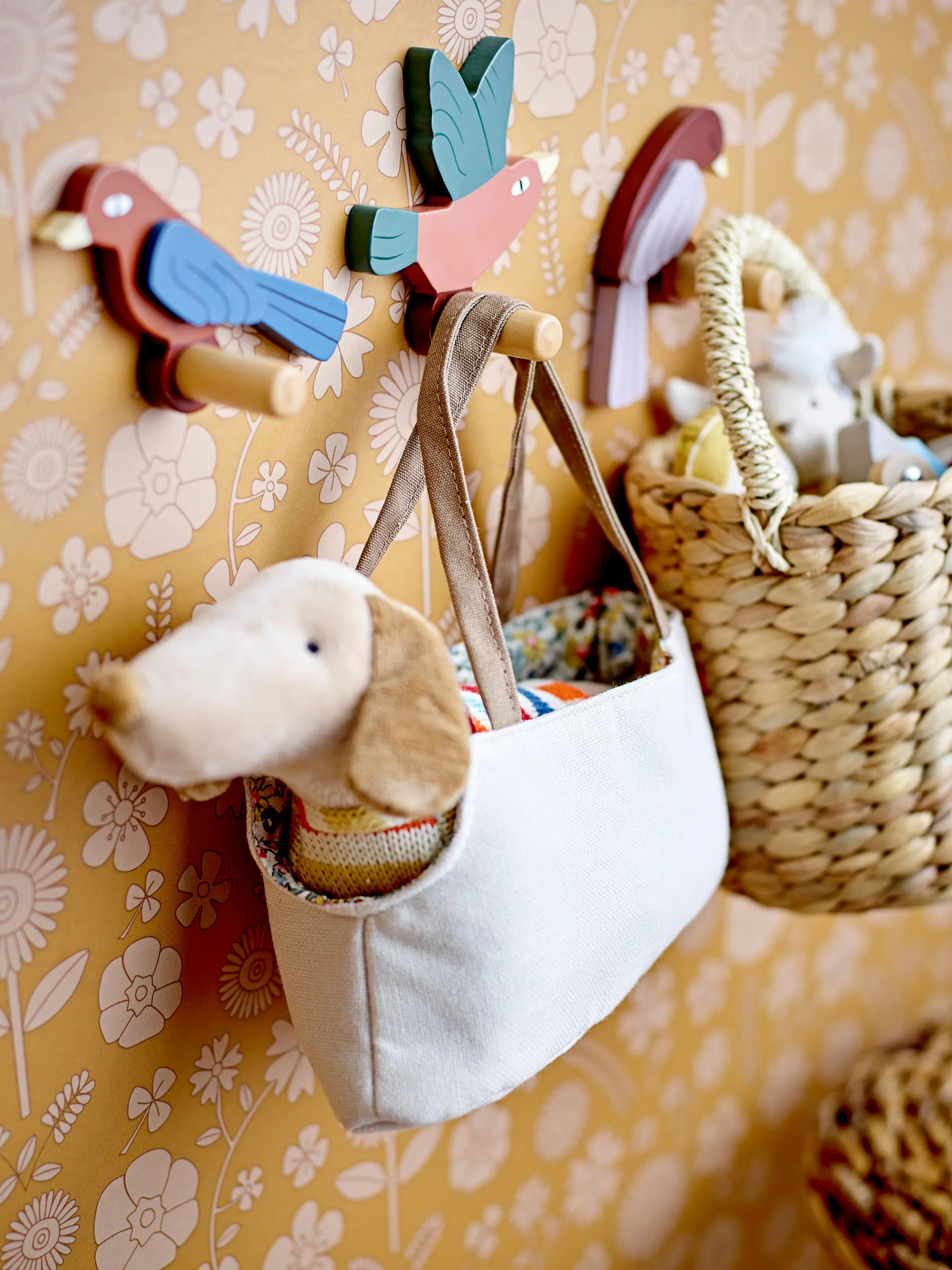 Crochet Lewi 3 pièces, Oiseaux Bloomingville