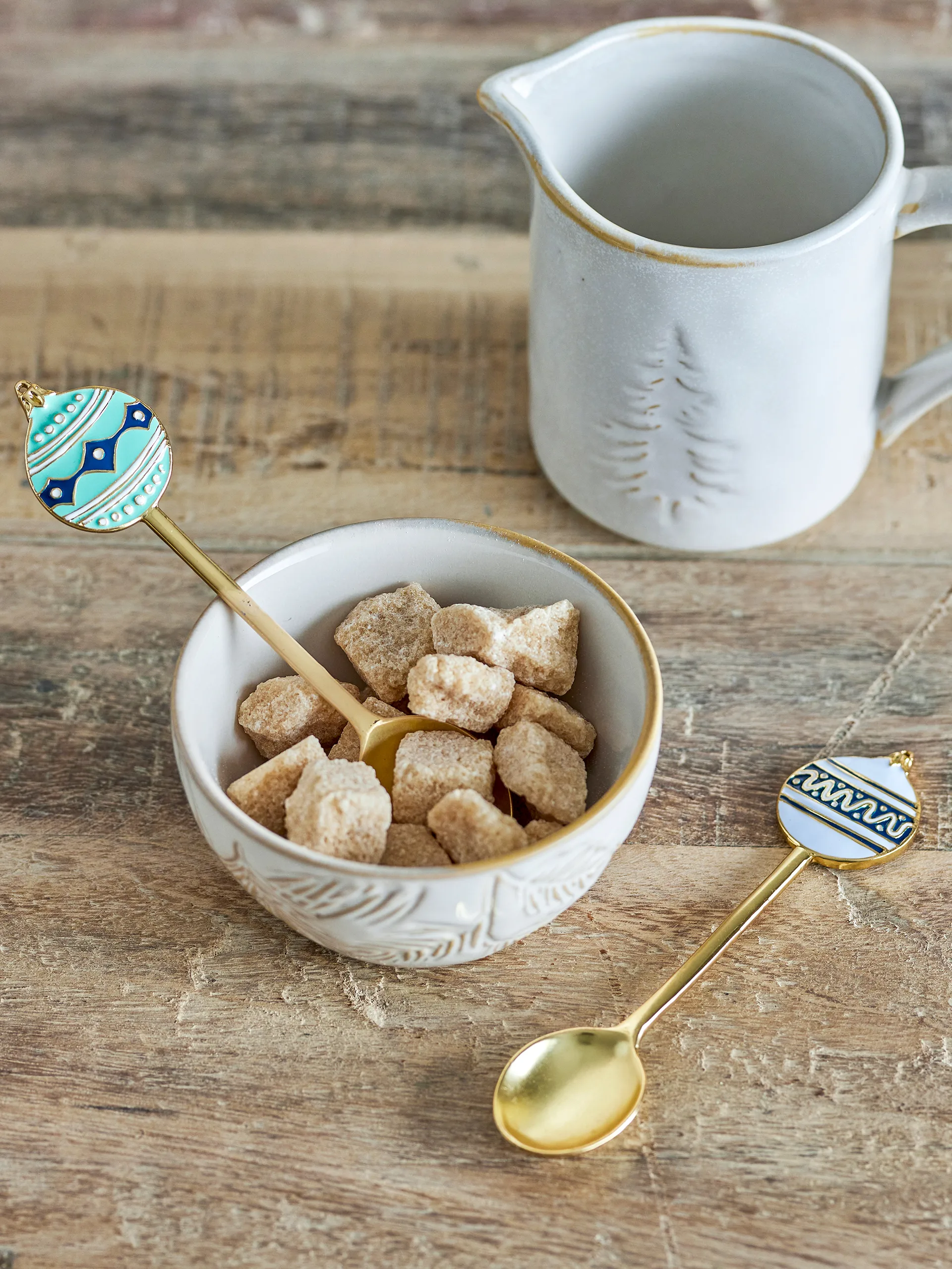 Cuillères Feydis lot de 2, Bleu Bloomingville