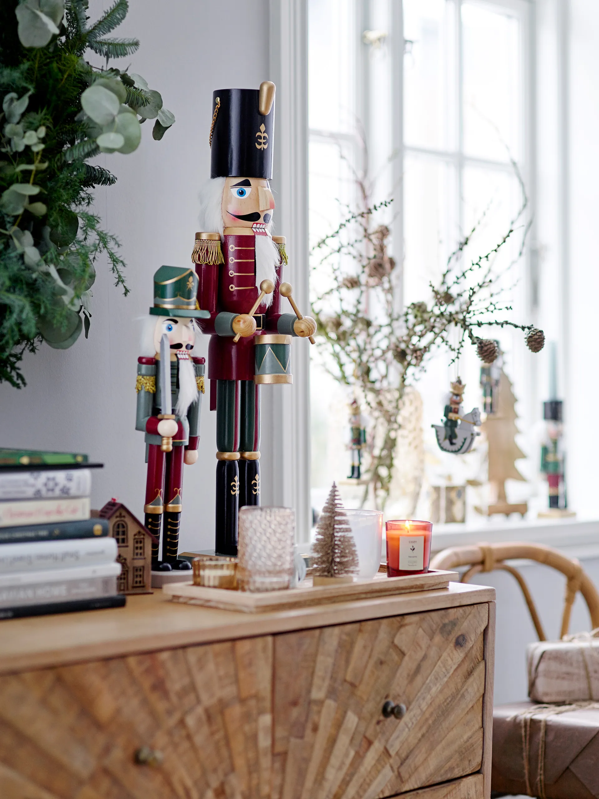 Décoration Casse-Noisette Darren 38 cm 2 Pièces, Vert Bloomingville