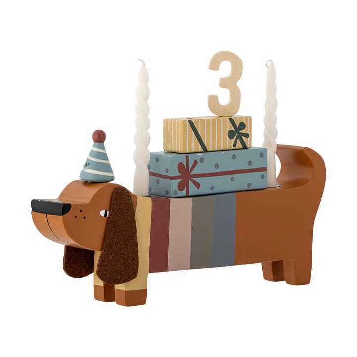 Décoration Charlie Birthday 28 cm, Brown-multi Bloomingville