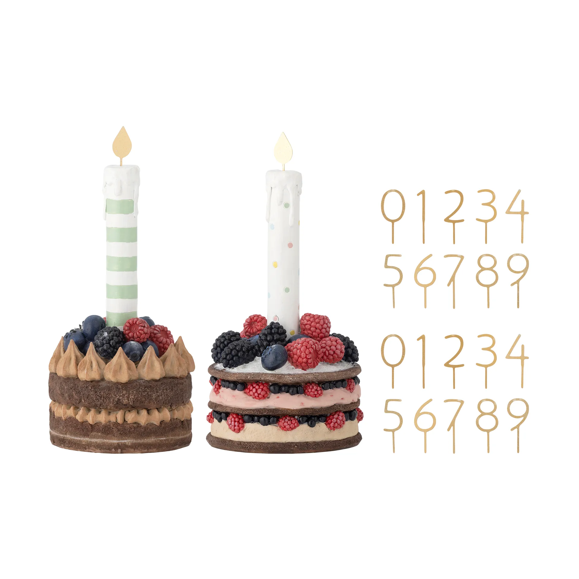 Décoration d'anniversaire Hooray Lot de 2, Rouge Bloomingville