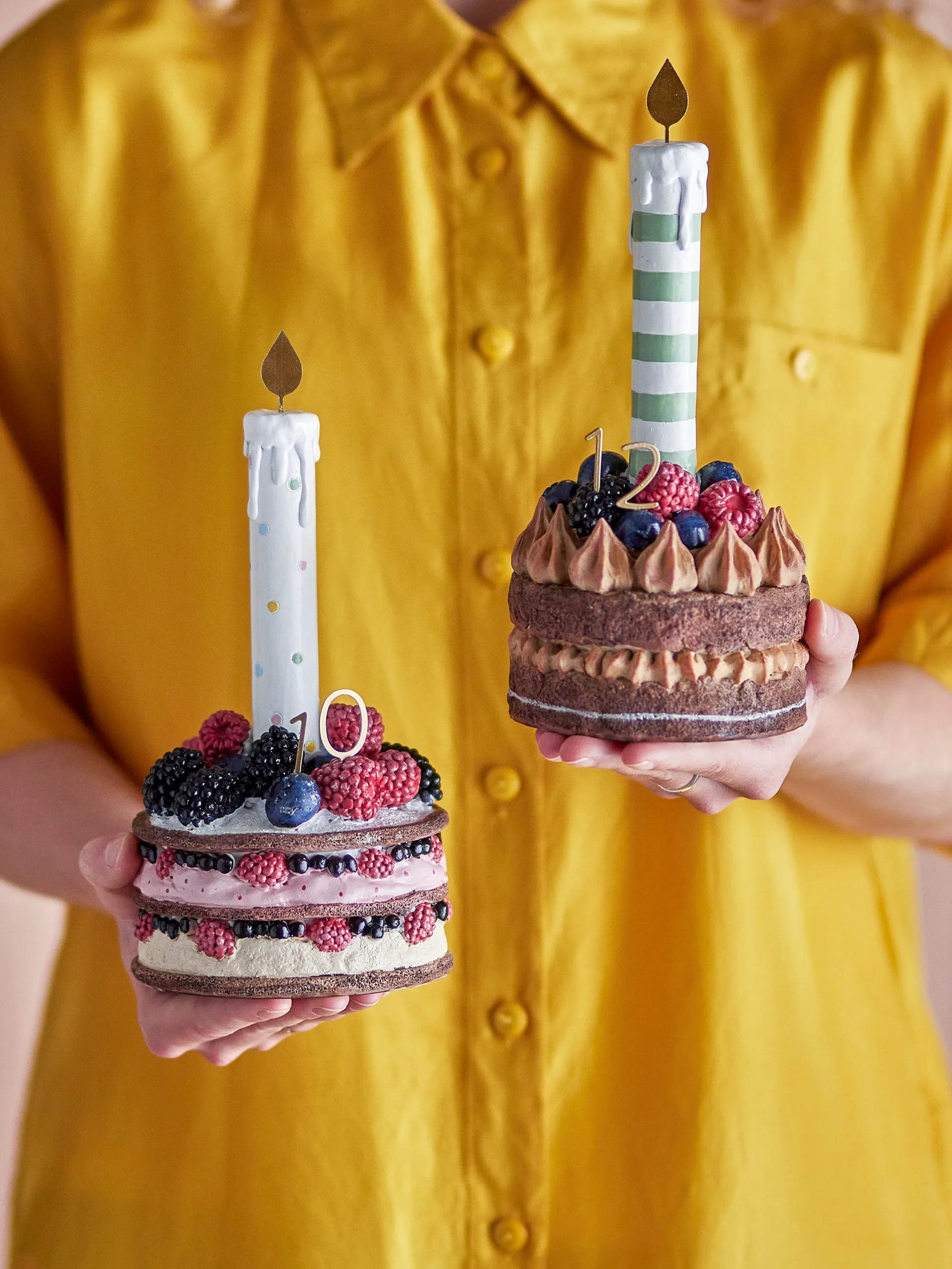 Décoration d'anniversaire Hooray Lot de 2, Rouge Bloomingville