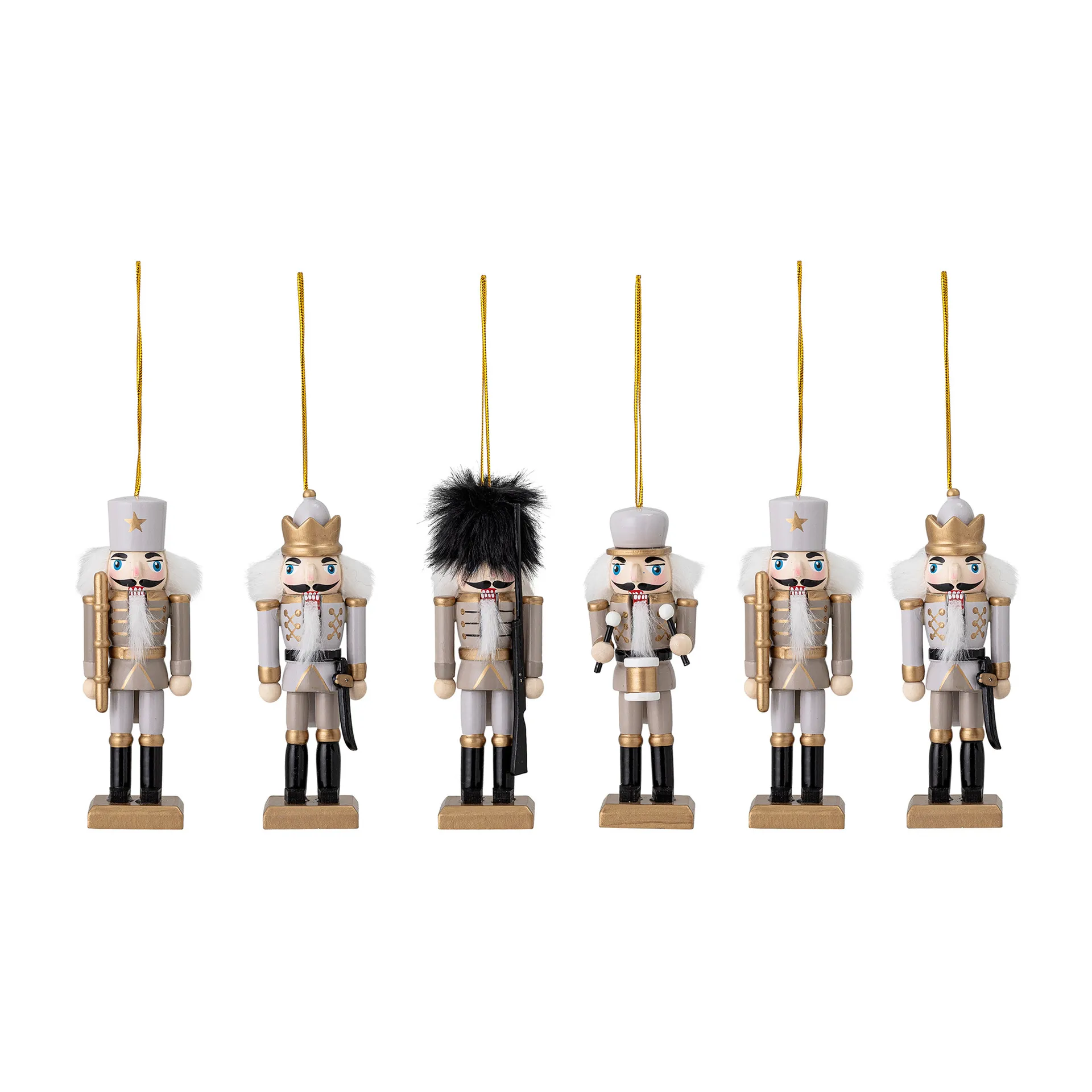 Décoration de Noël Bloomingville Lot de 6, Gold Bloomingville