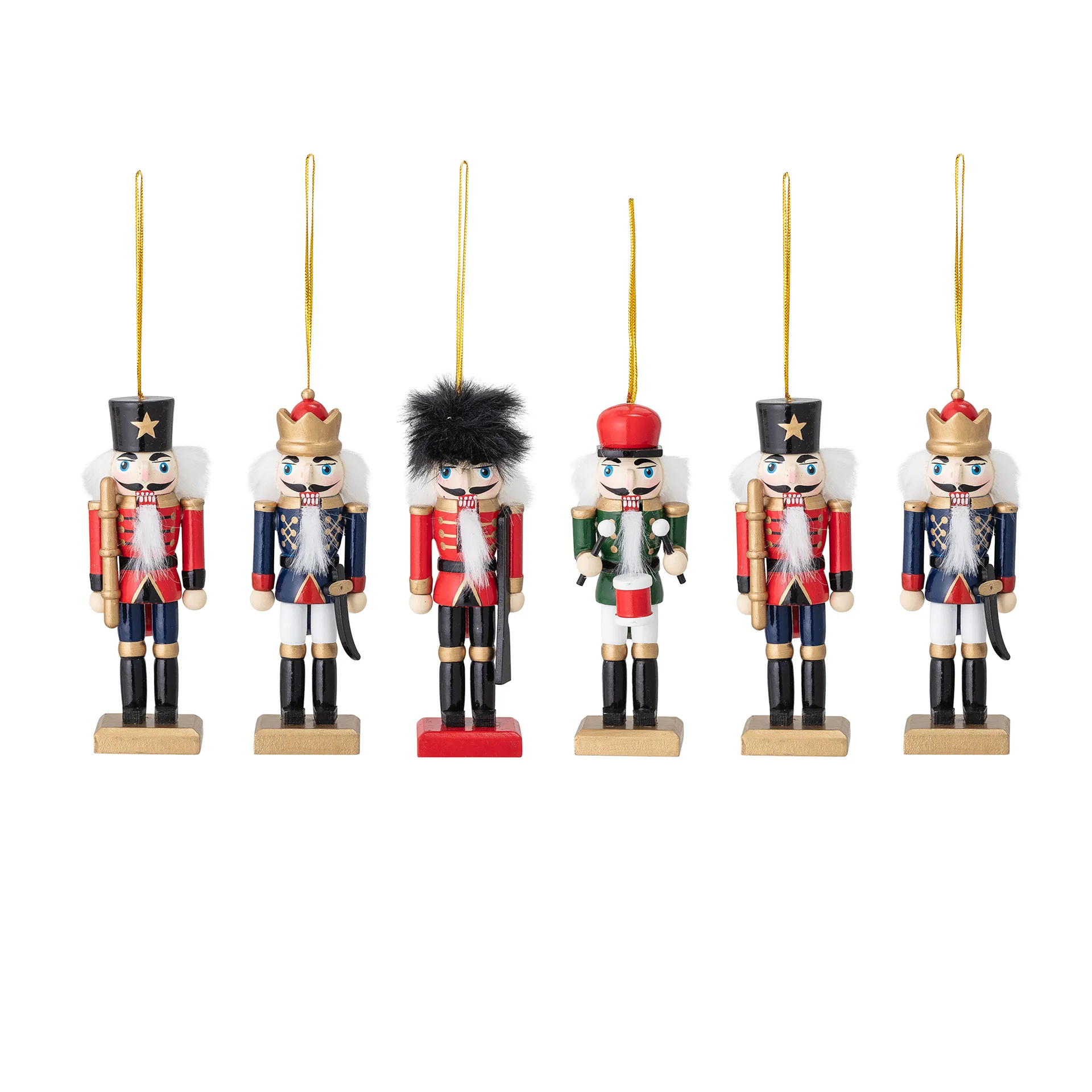 Décoration de Noël Mahi Ornament casse-noisette Lot de 6, Multi Bloomingville