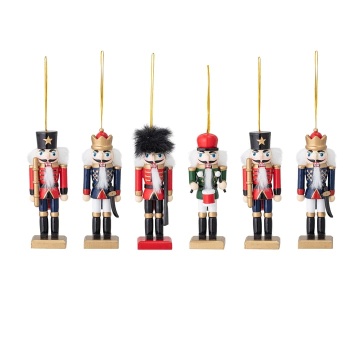 Décoration de Noël Mahi Ornament casse-noisette Lot de 6, Multi Bloomingville