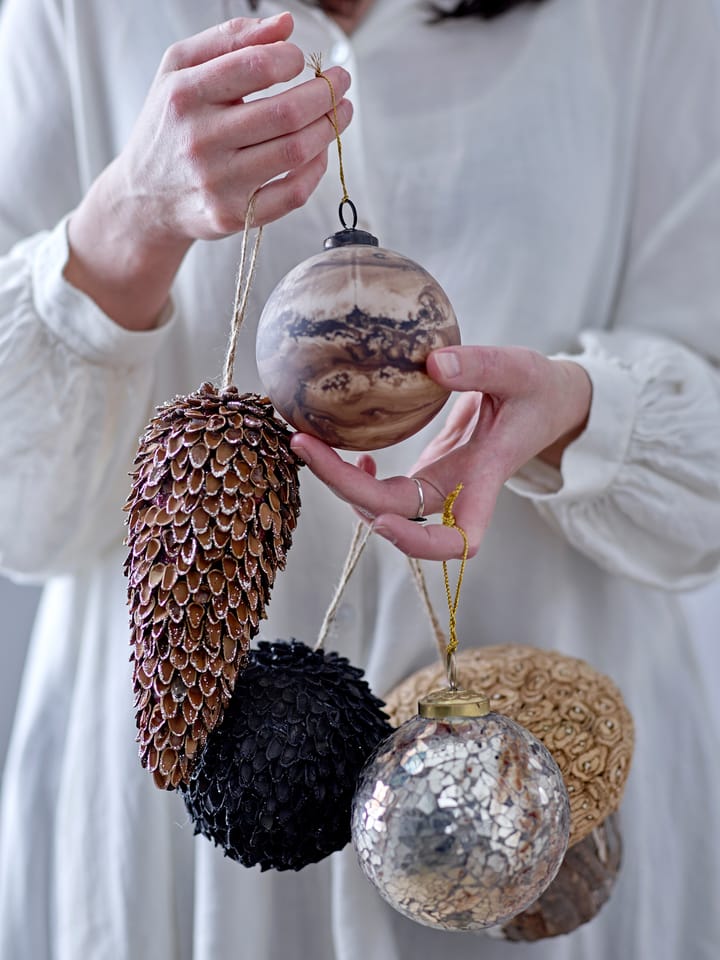 Décoration de Noël Pomme de pin Pavana - Black - Bloomingville