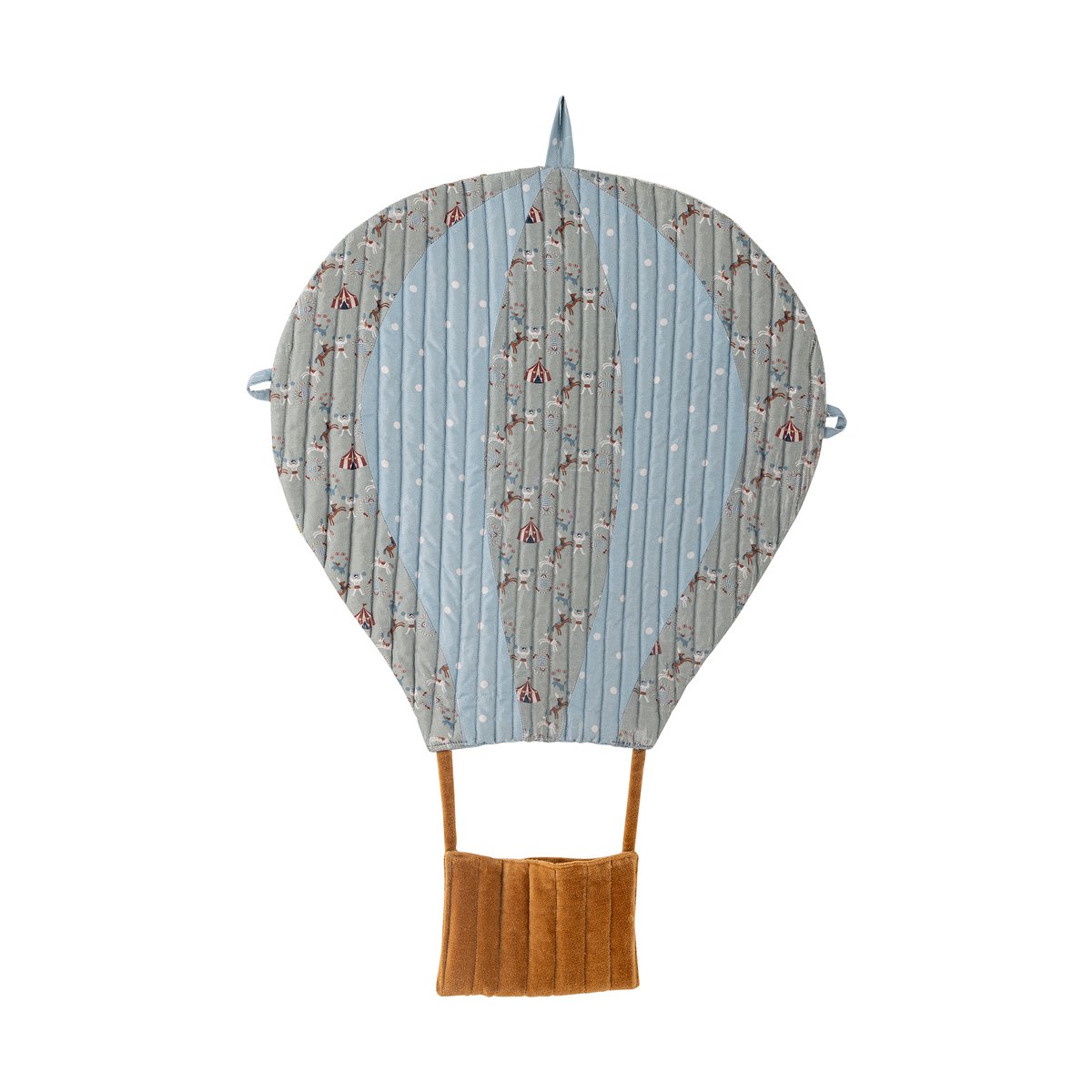 Bloomingville Décoration murale Ballon 45x60 cm Bleu-brun