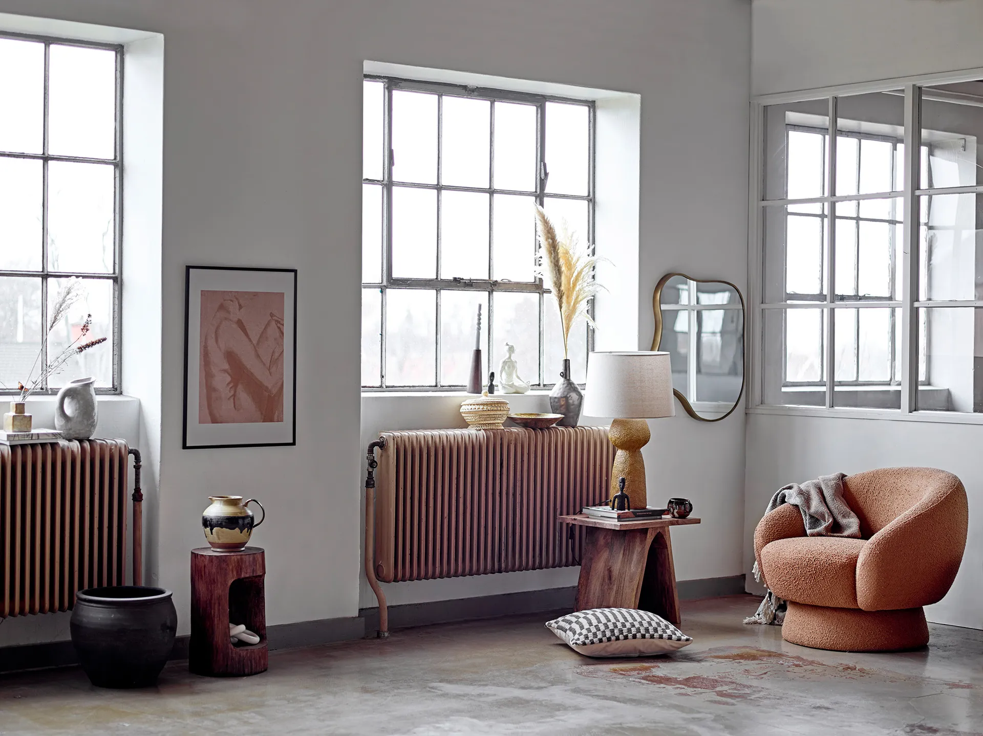 Décoration Rhea 2 Pièces, Marron Bloomingville