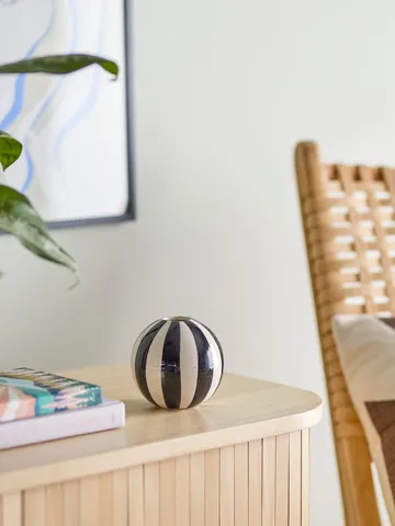 Eja vase Ø10,5 cm - Noir et blanc - Bloomingville
