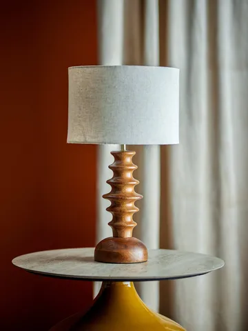 Elinora lampe de table - Marron, Ø30 cm - Bloomingville