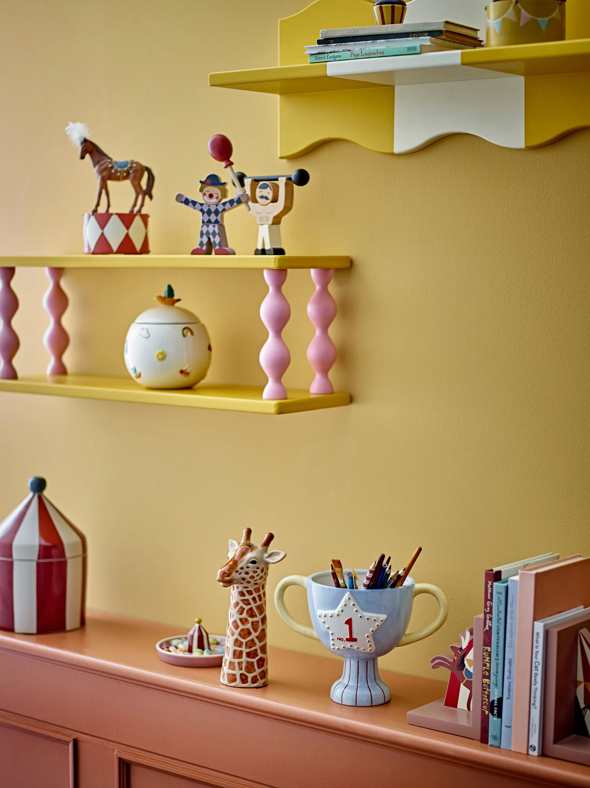 Étagère Bibiola 60x21,5 cm, Jaune Bloomingville