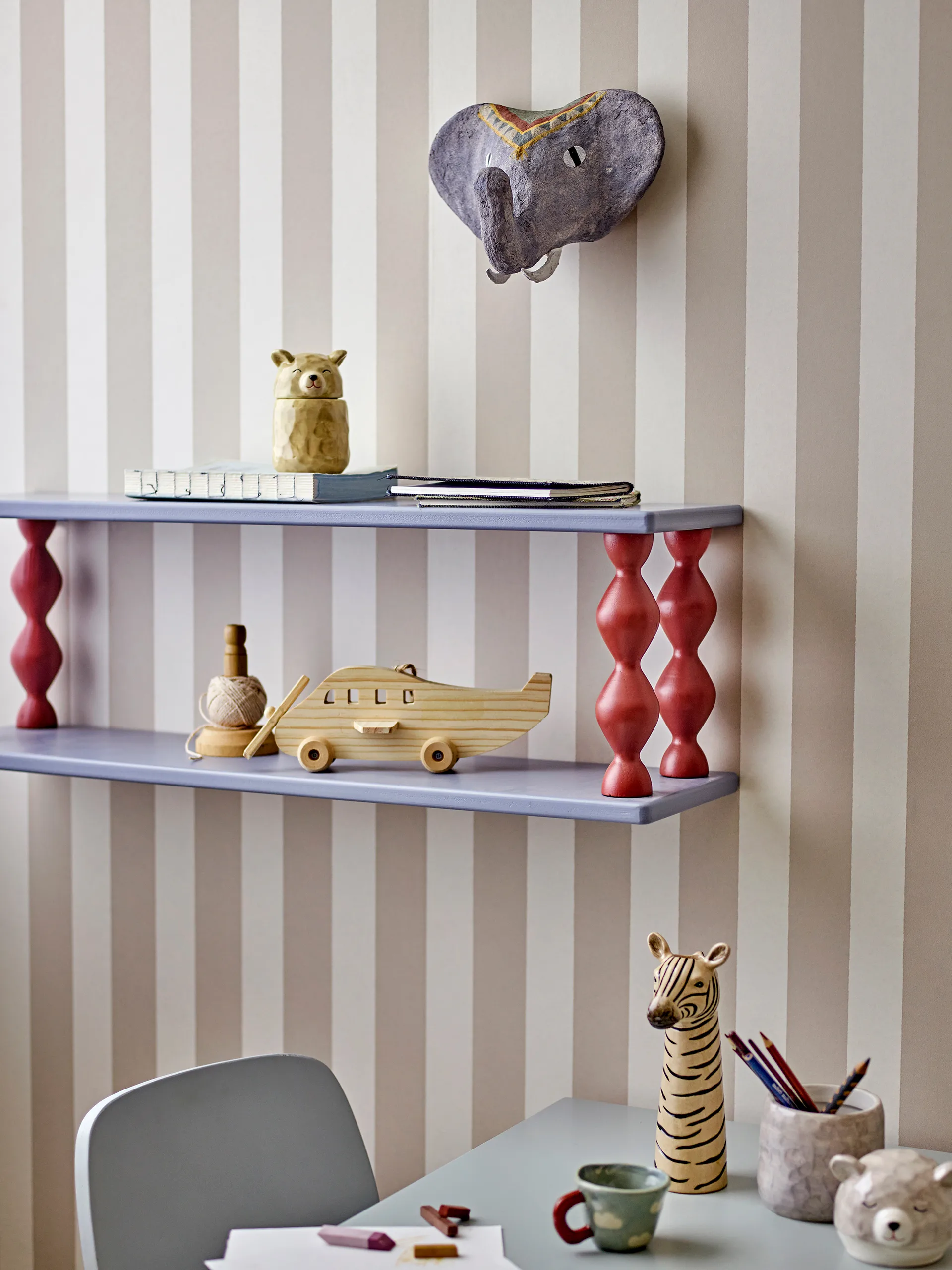 Étagère Bibiola 80x26 cm, Bleu Bloomingville