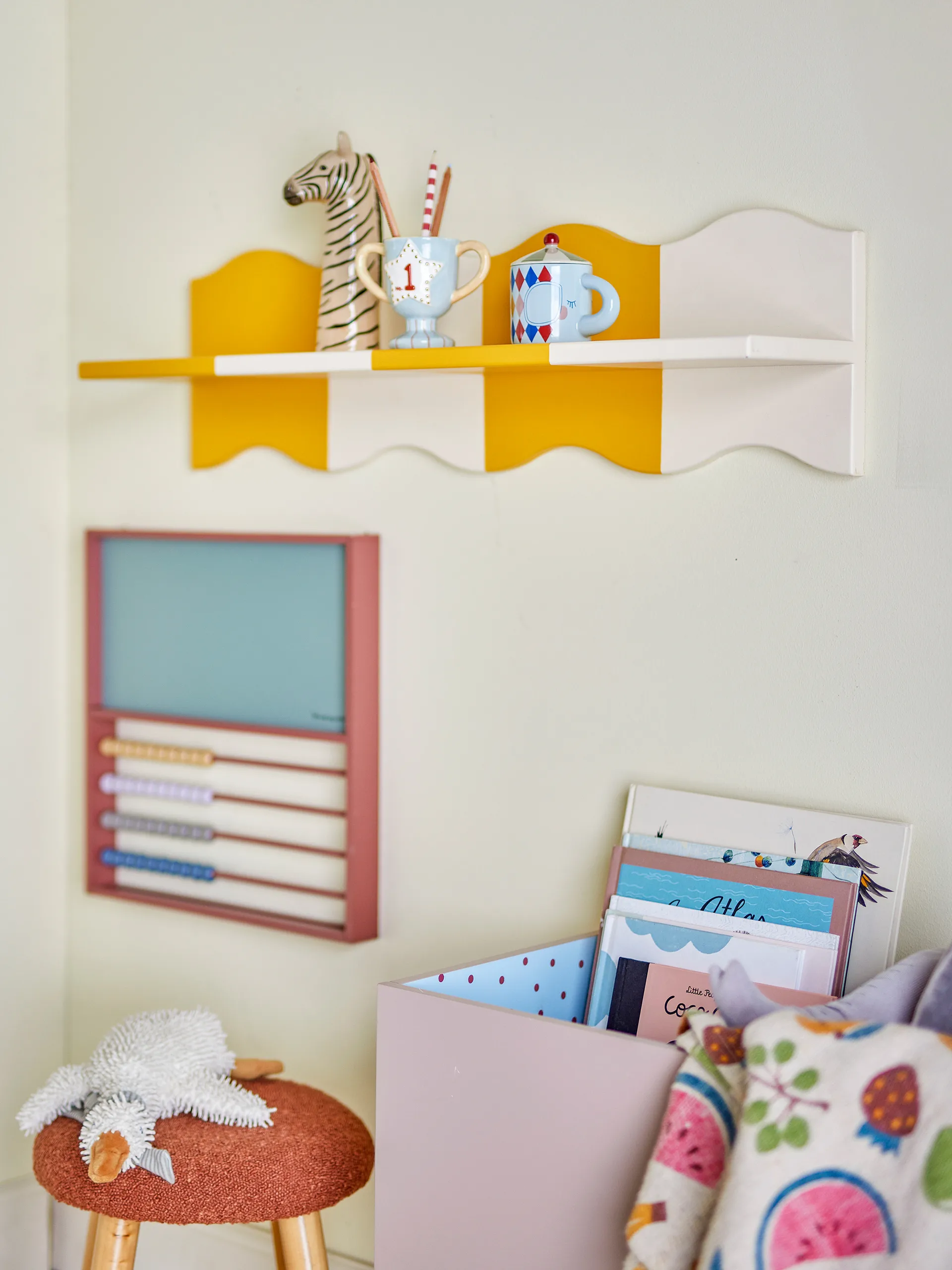 Étagère Bubbi 80x22,5 cm, Jaune Bloomingville