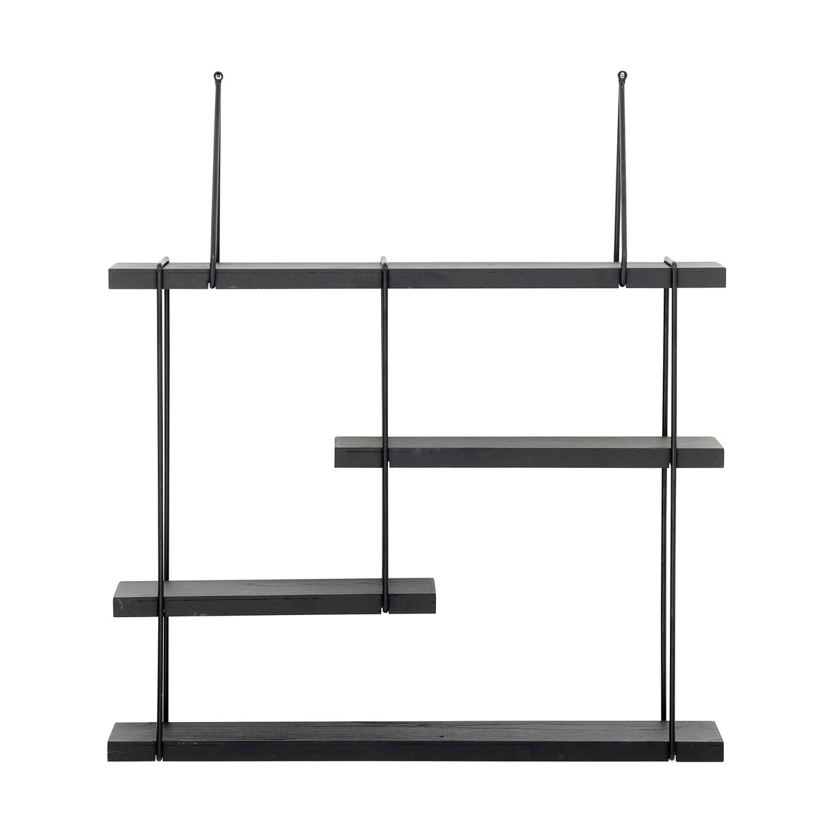 Bloomingville Étagère murale Lewis 60x65 cm Black firwood