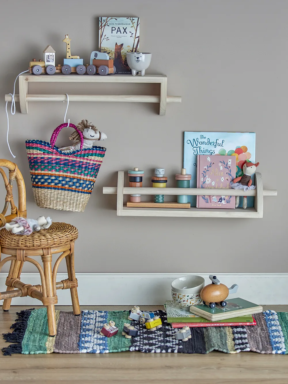 Étagère murale Mingus 14x60 cm, Nature Bloomingville