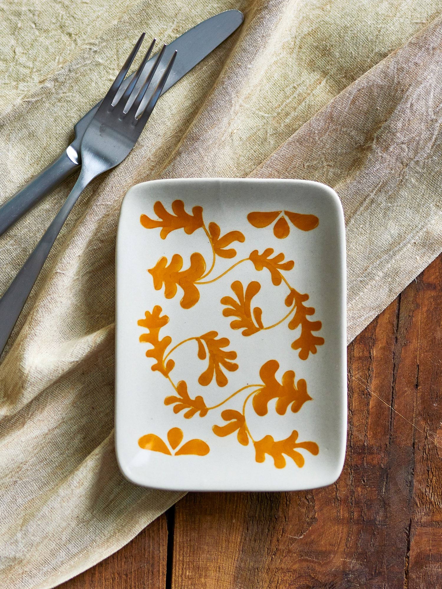 Fauni assiette, Jaune, 15x11,5 cm Bloomingville