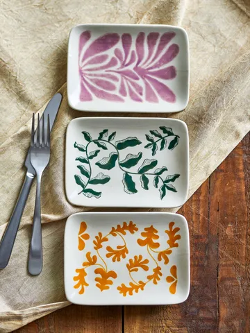Fauni assiette - Jaune, 15x11,5 cm - Bloomingville