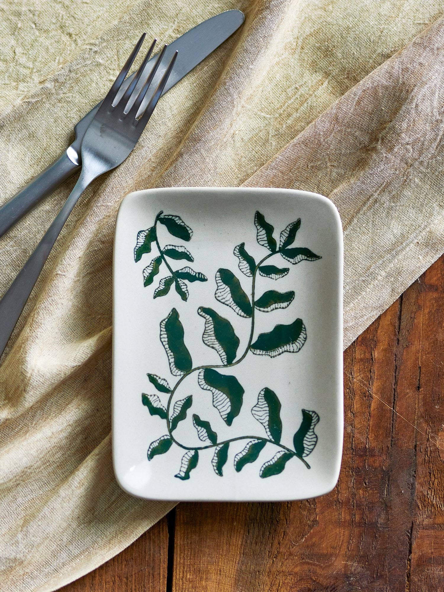 Fauni assiette, Vert, 15x11,5 cm Bloomingville