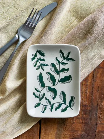 Fauni assiette - Vert, 15x11,5 cm - Bloomingville