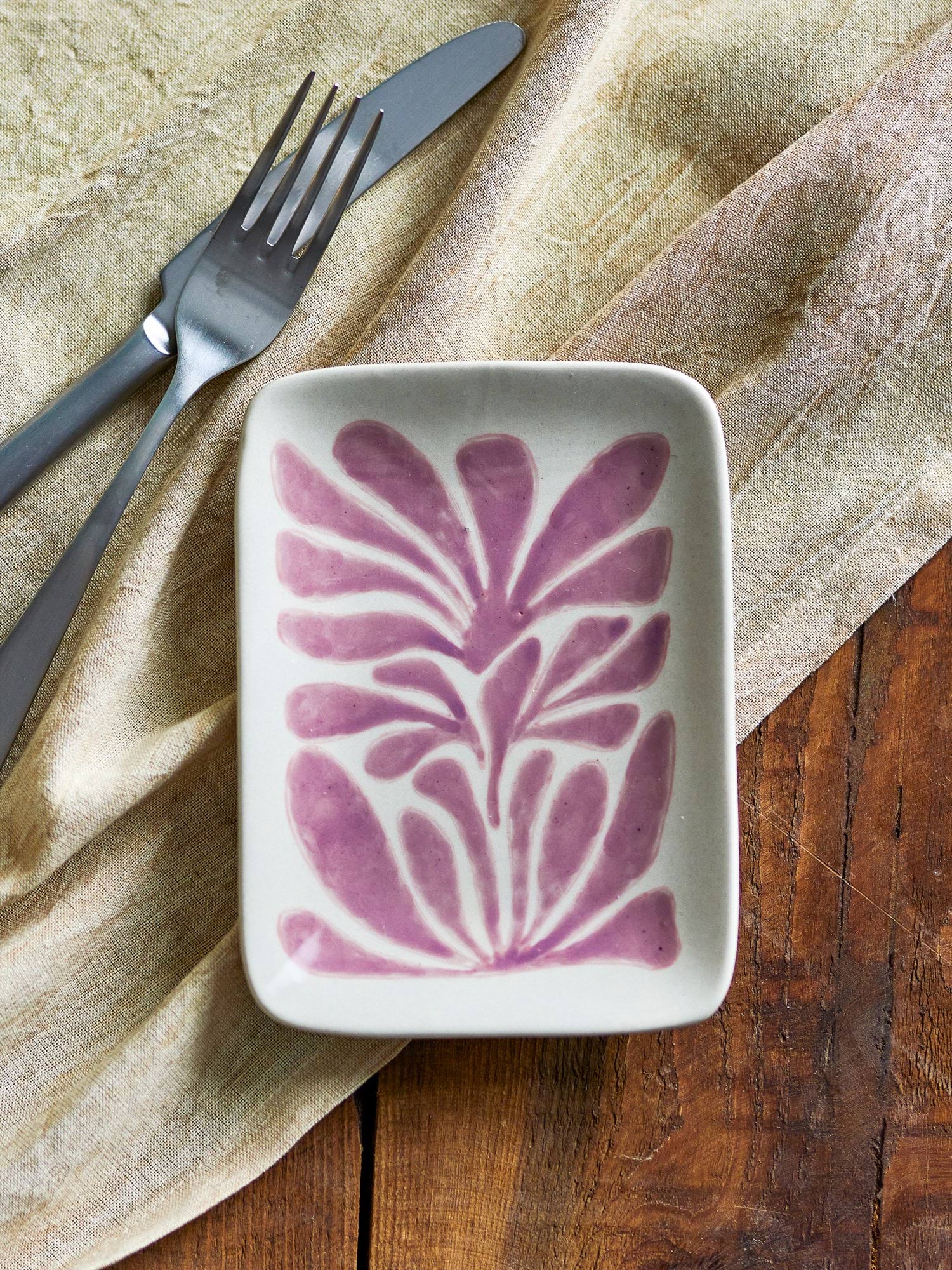 Fauni assiette, Violet, 15x11,5 cm Bloomingville