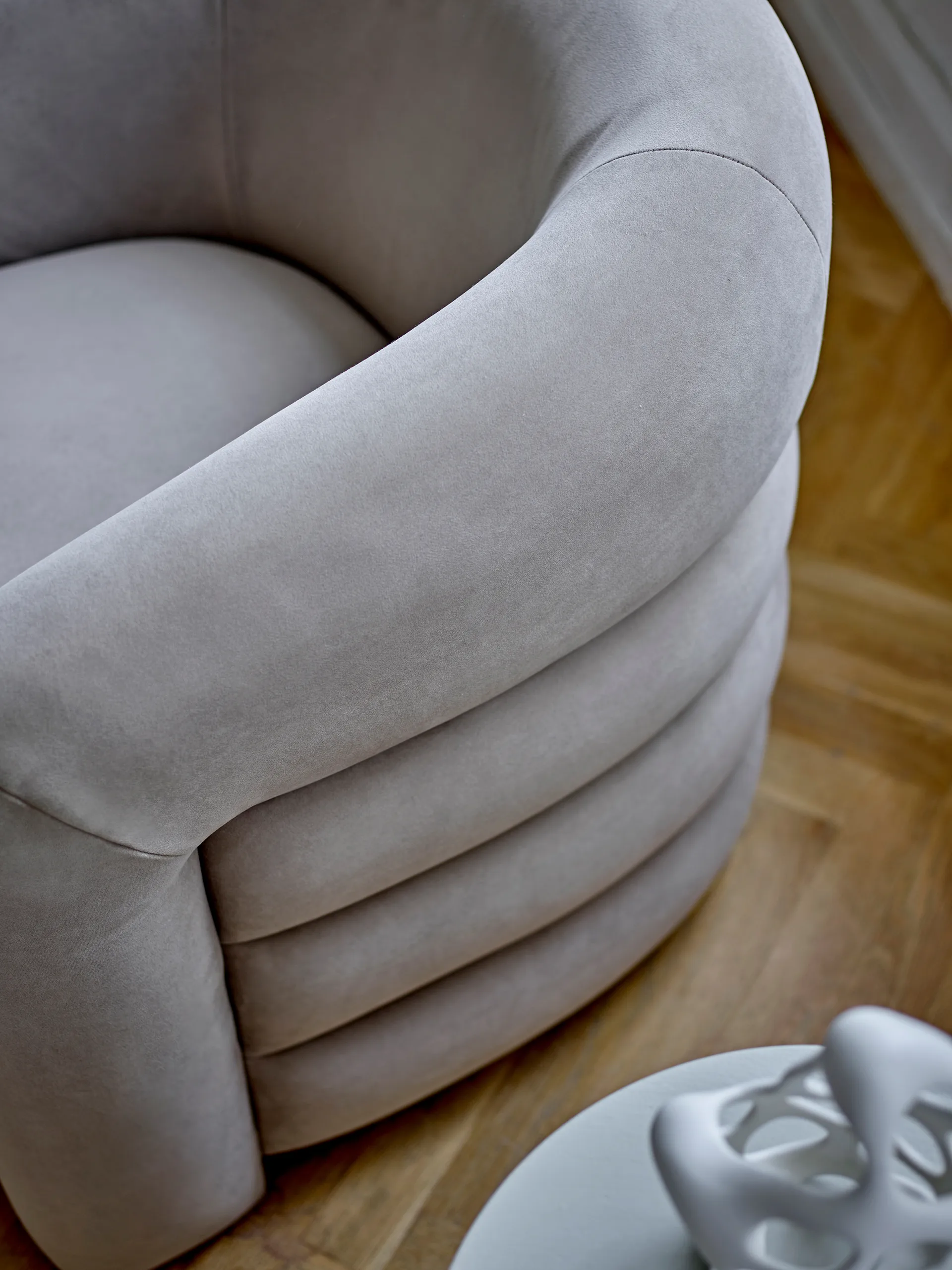 Fauteuil lounge Joel 78x76 cm, Gris Bloomingville