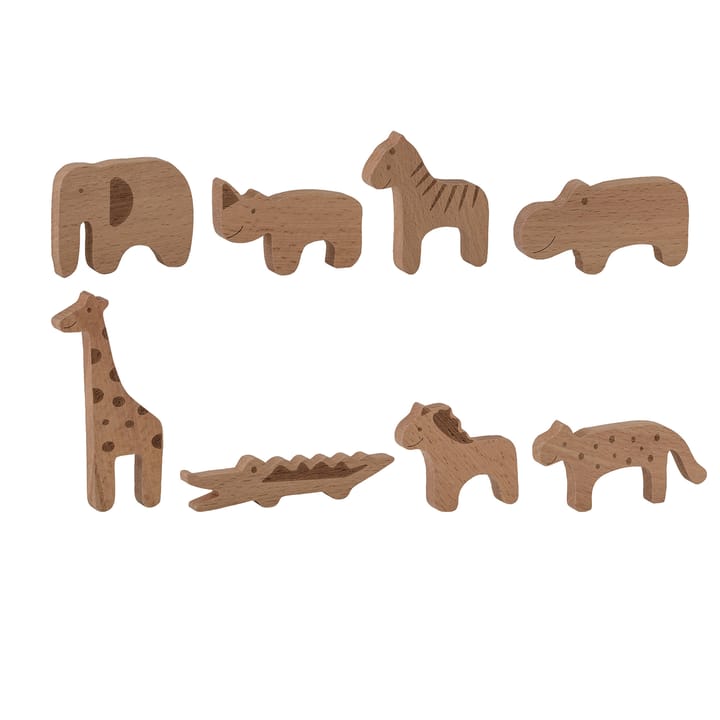 Figures d'animaux en bois - 8 pcs - Bloomingville