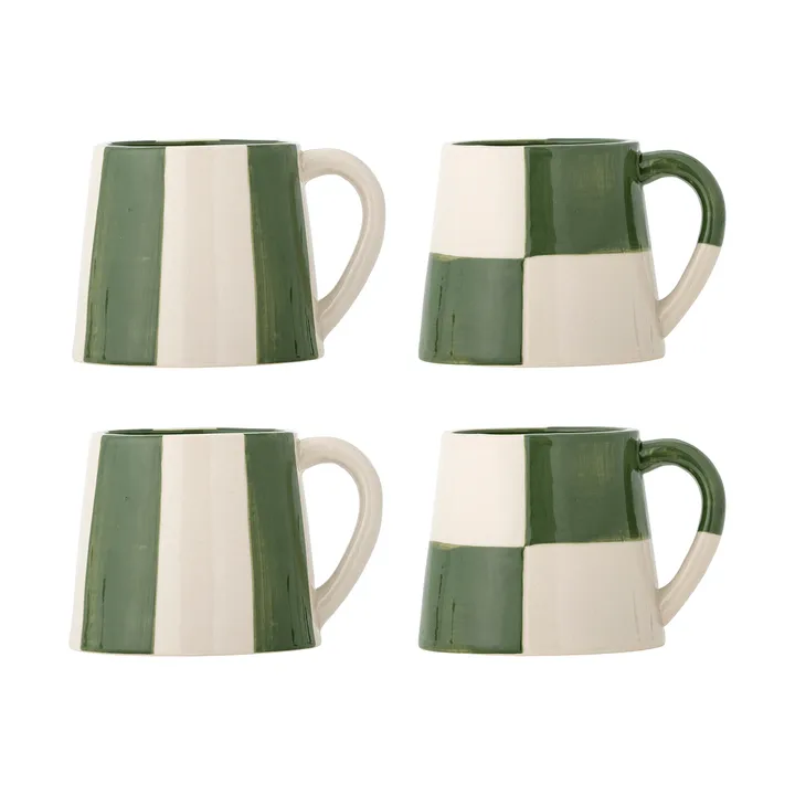 Floki tasse - Green, 4 pièces - Bloomingville
