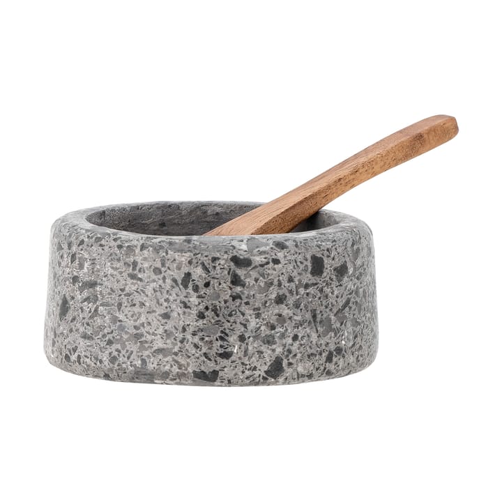 Ghizelle pot à sel avec cuillère Ø7 cm, Pierre-acacia Bloomingville