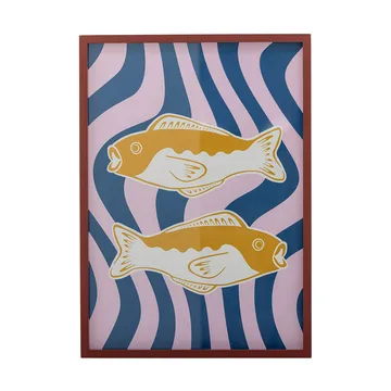 Illustration Remy avec cadre 50x70 cm - Rose - Bloomingville