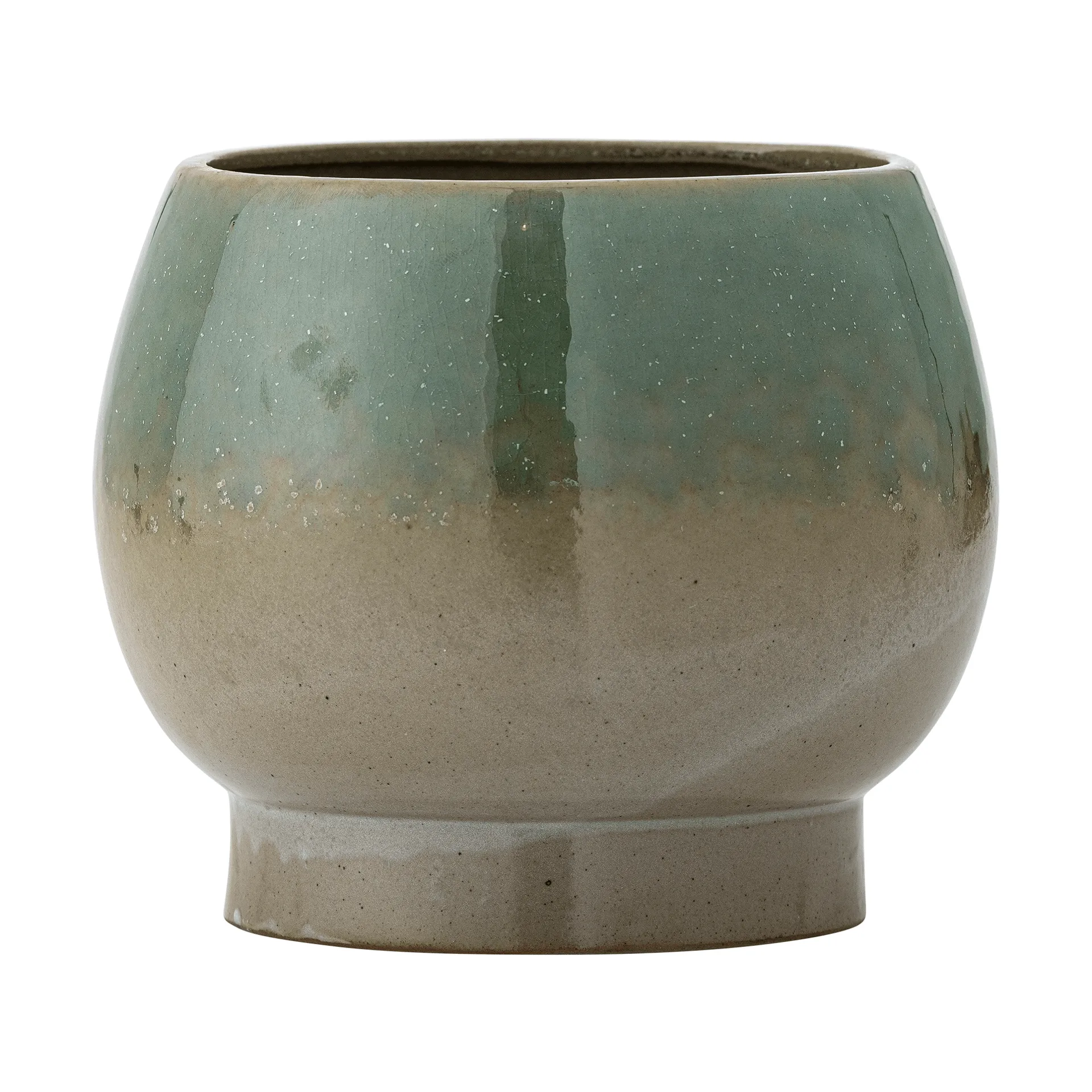 Imke pot avec soucoupe, Green, 18,5x17,5 cm Bloomingville