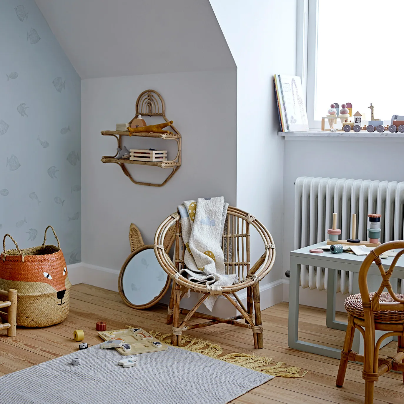 Jouet à tirer Coty train, Multi Bloomingville