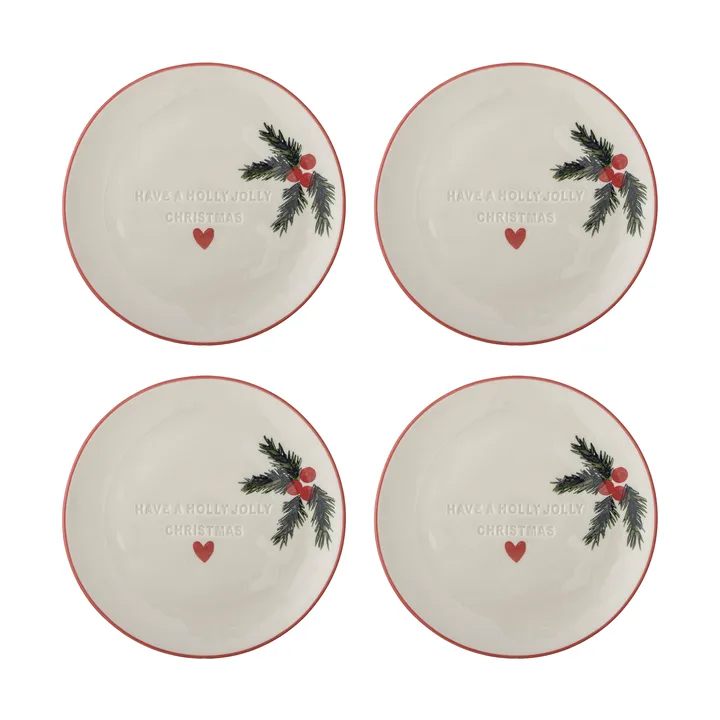 Jovida assiett - Nature, 4 pièces, Ø16 cm - Bloomingville