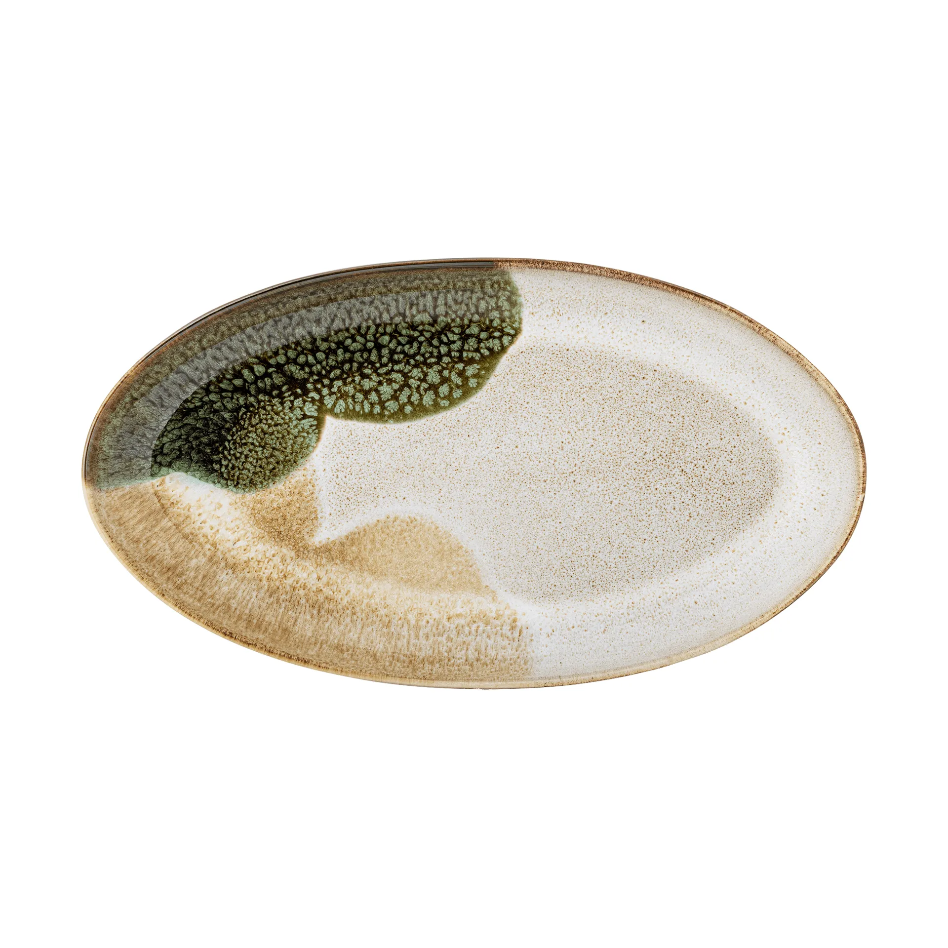 Jules plat de service, Green, 33,5x18,5 cm Bloomingville