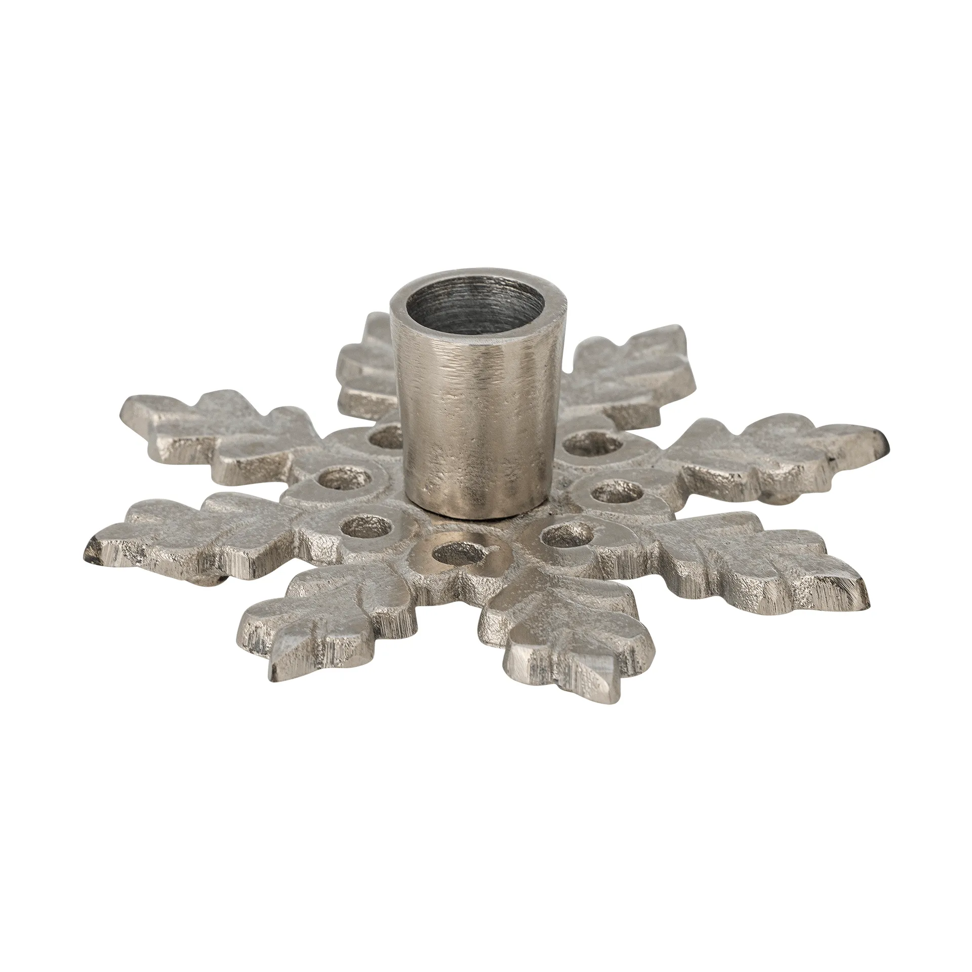 Kashi bougeoir, Argent, Ø13,5 cm Bloomingville