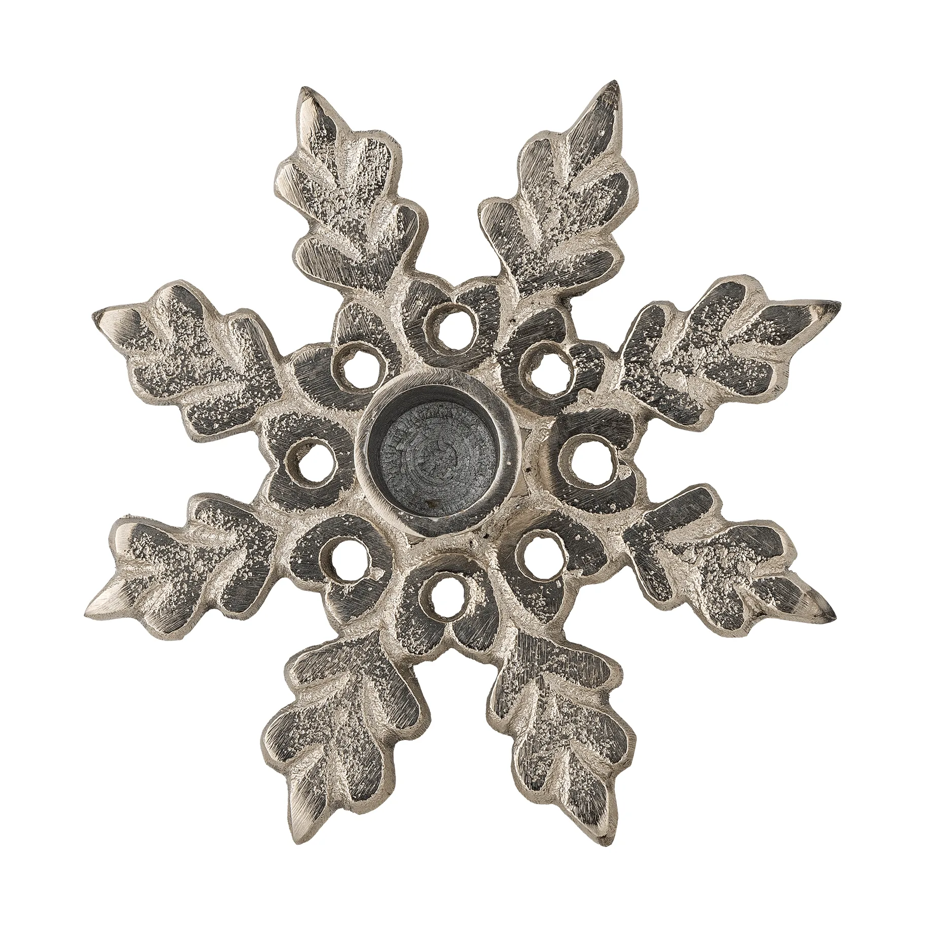 Kashi bougeoir, Argent, Ø13,5 cm Bloomingville