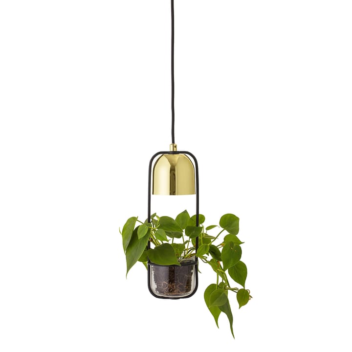 Lampe de plafond avec panier suspendu Bloomingville Ø10 cm - transparent-or - Bloomingville