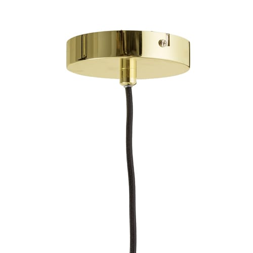 Lampe de plafond avec panier suspendu Bloomingville Ø10 cm - transparent-or - Bloomingville