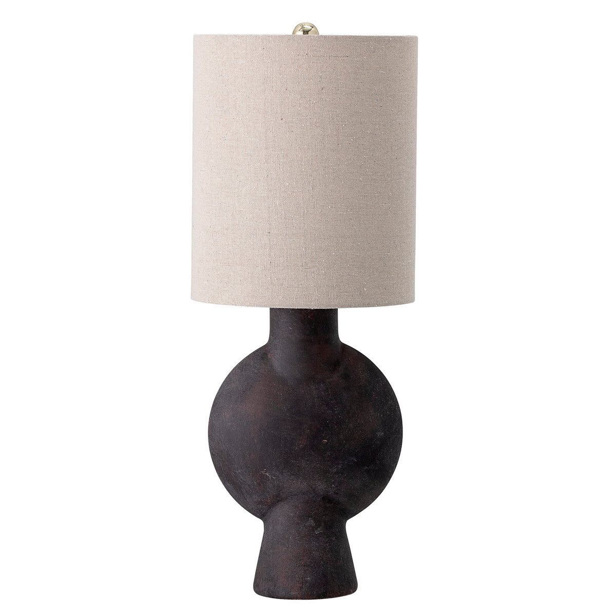 bloomingville lampe de table bloomingville terre cuite 54,5cm marron