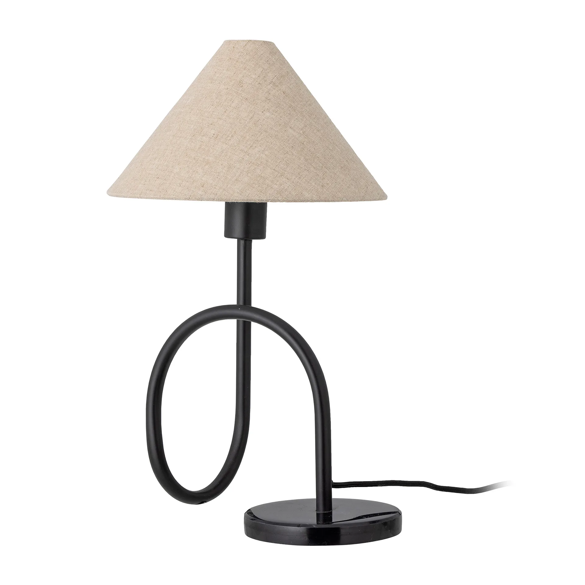 Lampe de table Emaline 48 cm, Naturel-noir Bloomingville