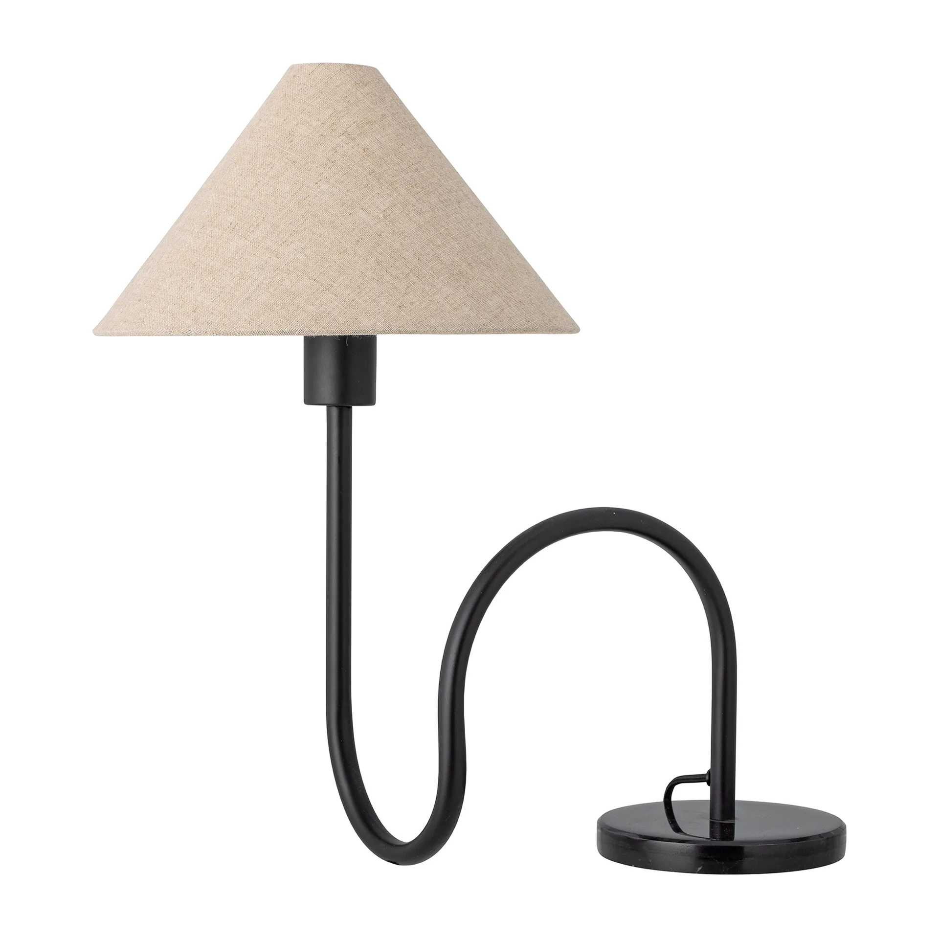 Lampe de table Emaline 48 cm, Naturel-noir Bloomingville