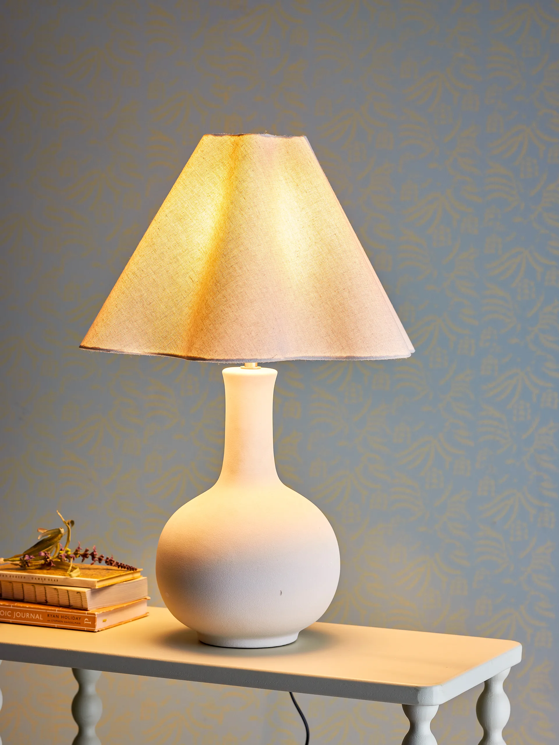 Lampe de table Heide 60 cm, Blanc Bloomingville