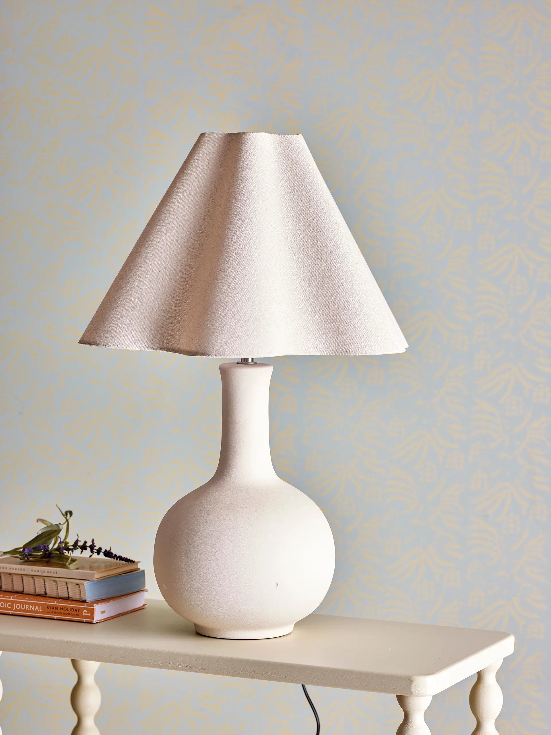 Lampe de table Heide 60 cm, Blanc Bloomingville